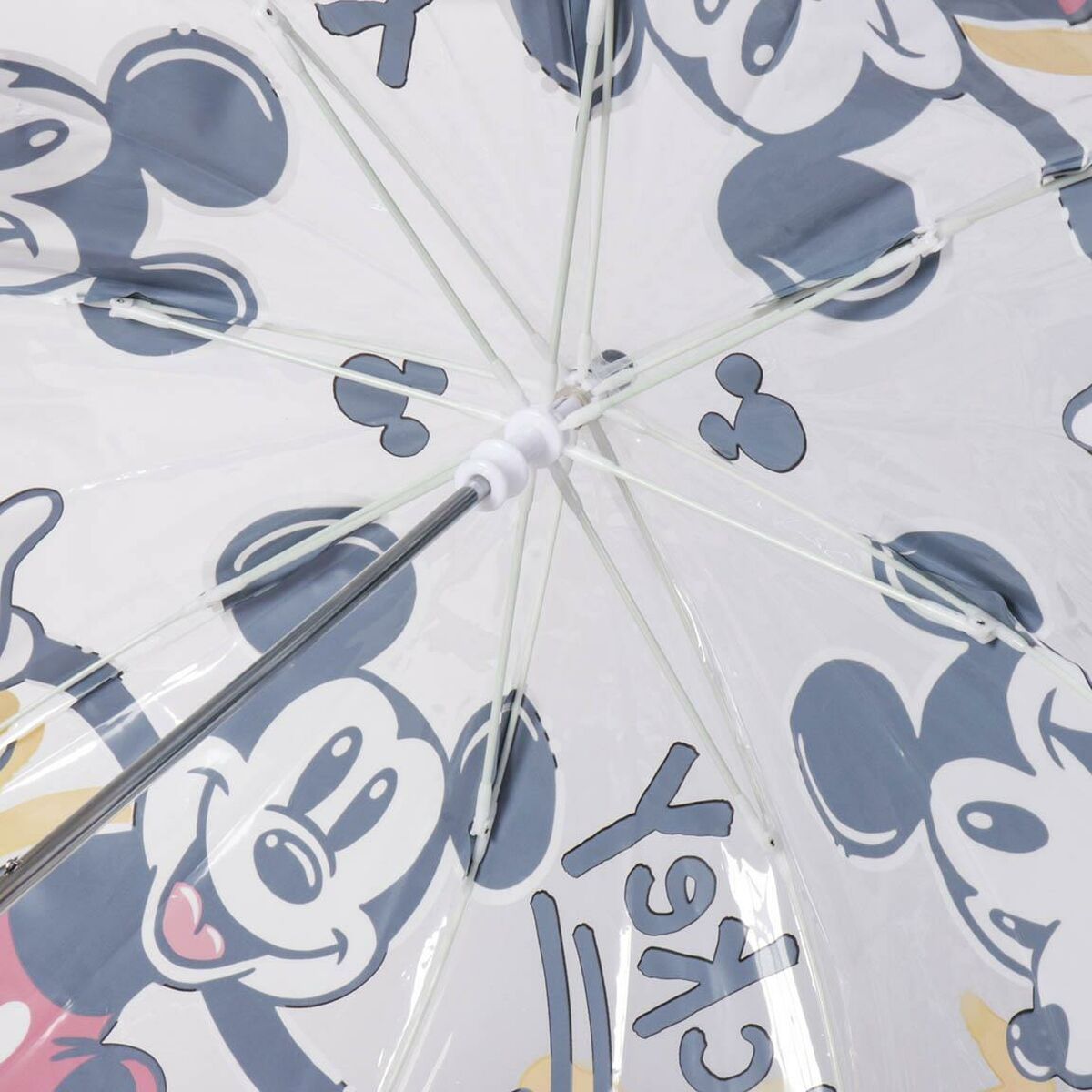 Paraply Mickey Mouse Transparent Ø 71 cm Röd - 2