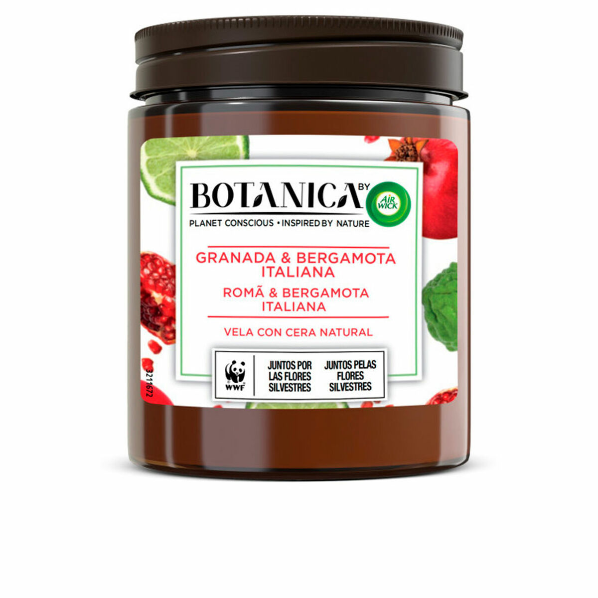 Doftljus Air Wick Botanica Vela Bergamott Granatäpple 205 g - 2