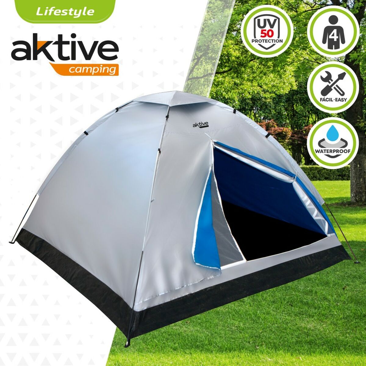 Lanthandel Aktive 4 personer 205 x 130 x 205 cm (2 antal) - 4
