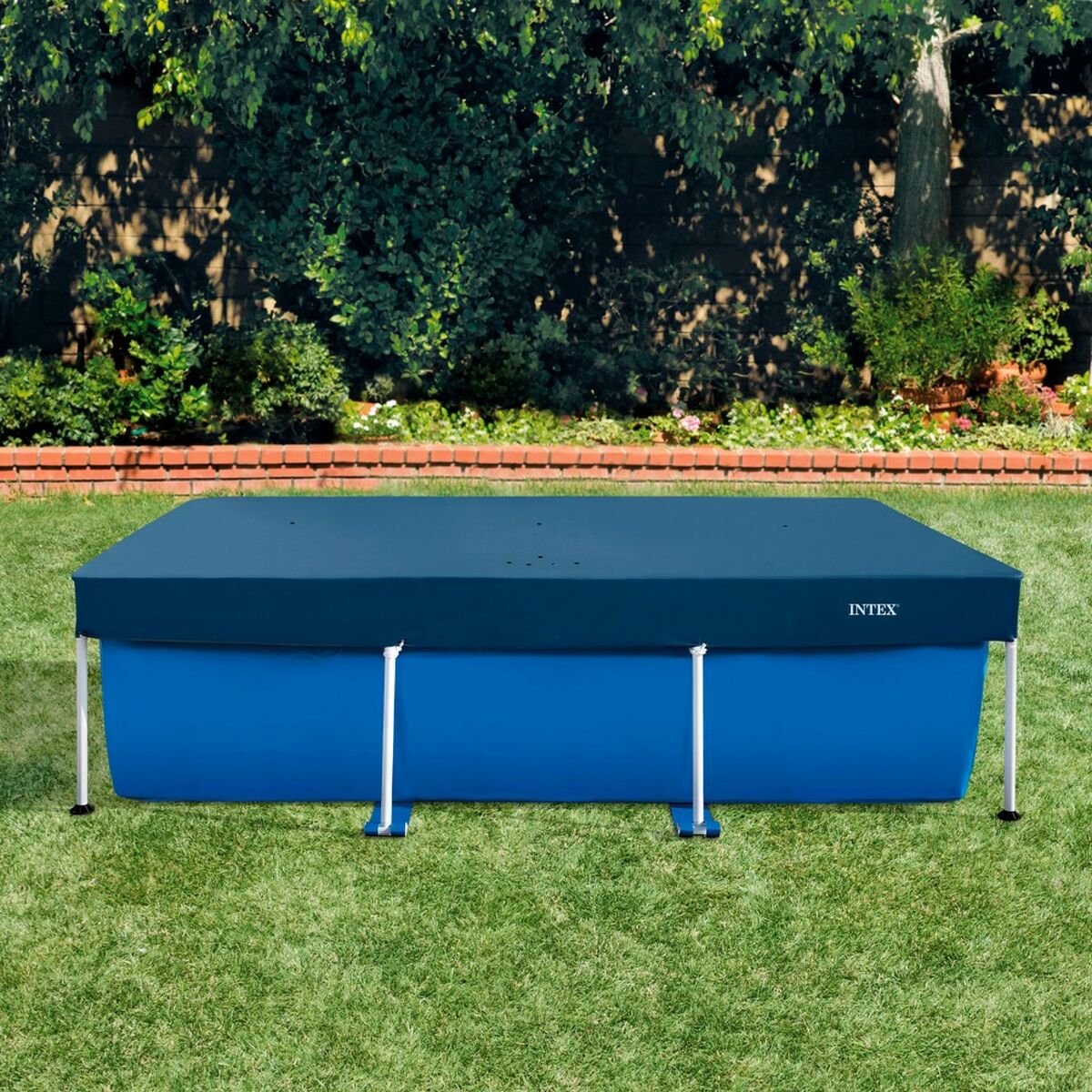 Pool Cover Intex Marinblå 260 x 30 x 160 cm Rektangulär (6 antal) - 9