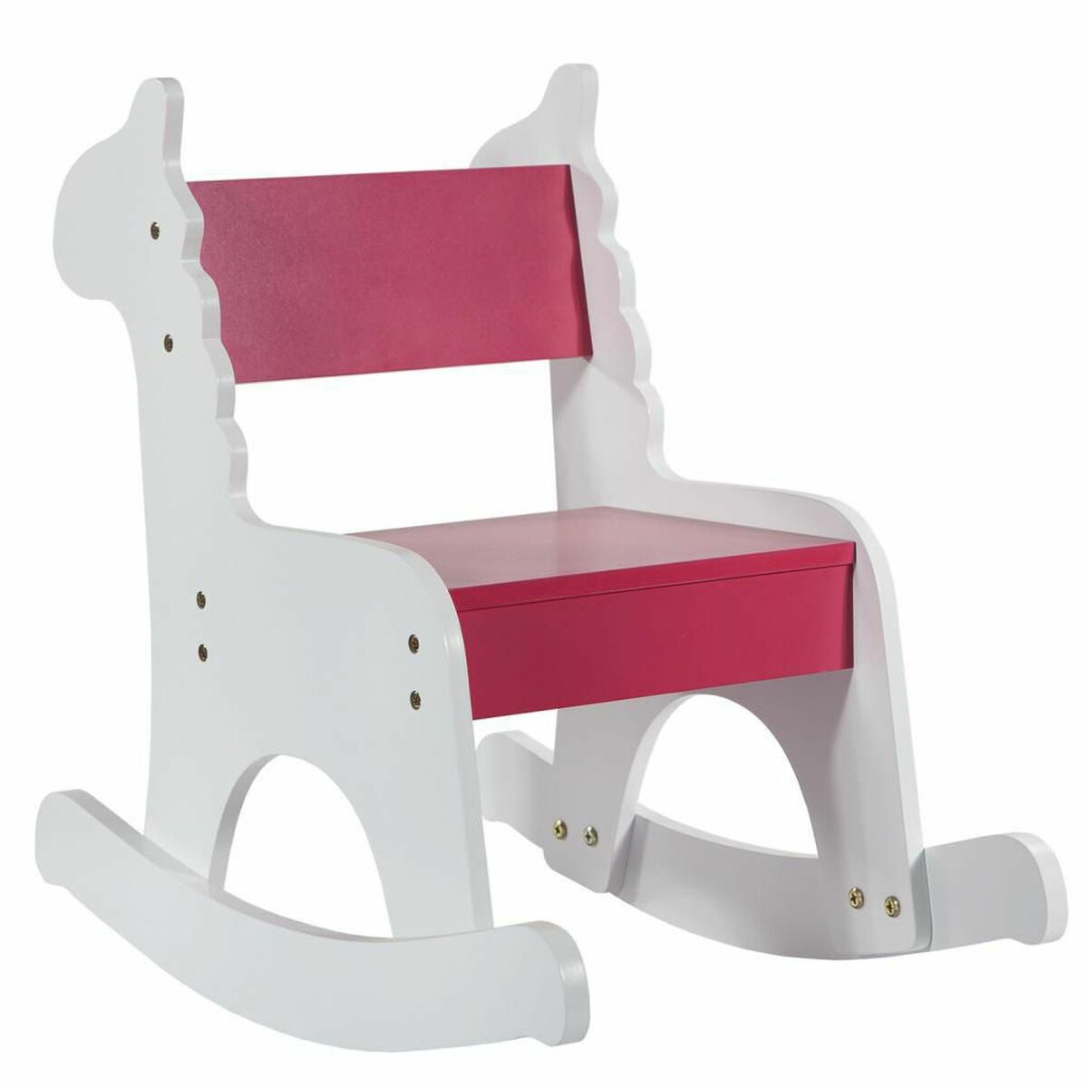 Gungstol Alexandra House Living Vit Röd Trä MDF 33 x 55 x 51,5 cm Barn Giraff