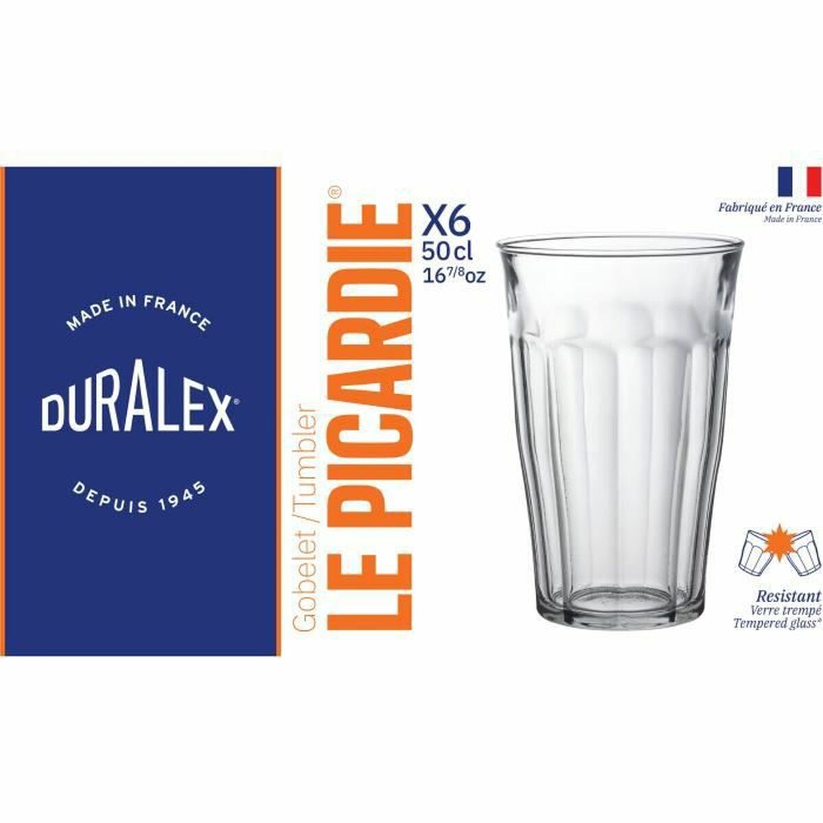 Glasset Duralex Glas Transparent (Renoverade A) - 4
