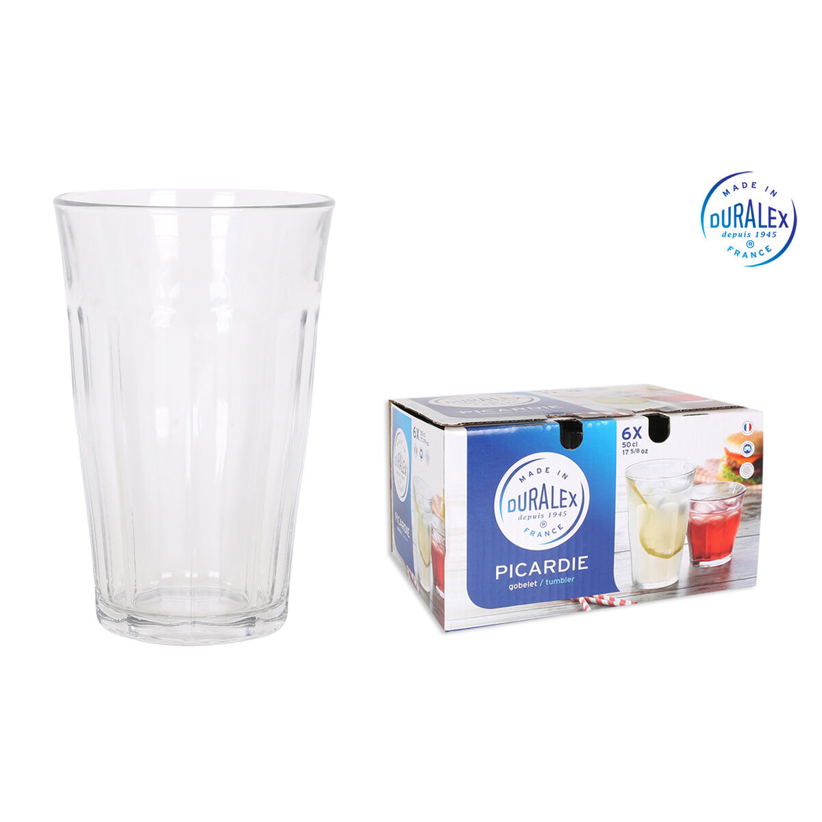 Glasset Duralex Glas Transparent (Renoverade A) - 3