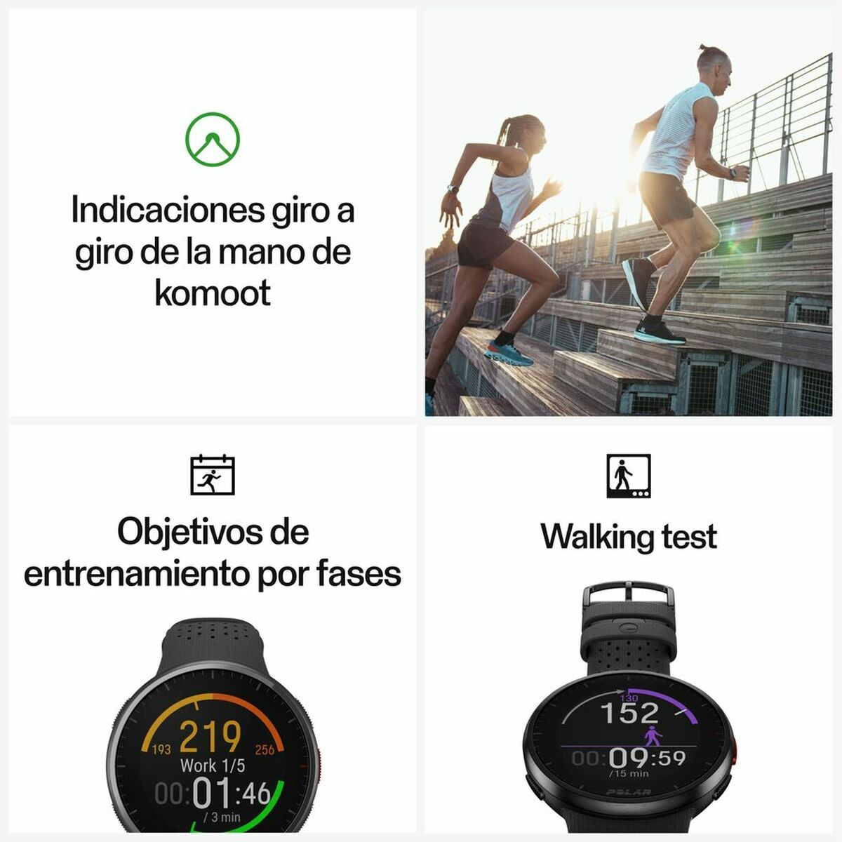 Smartklocka Polar Svart 1,2" - 2