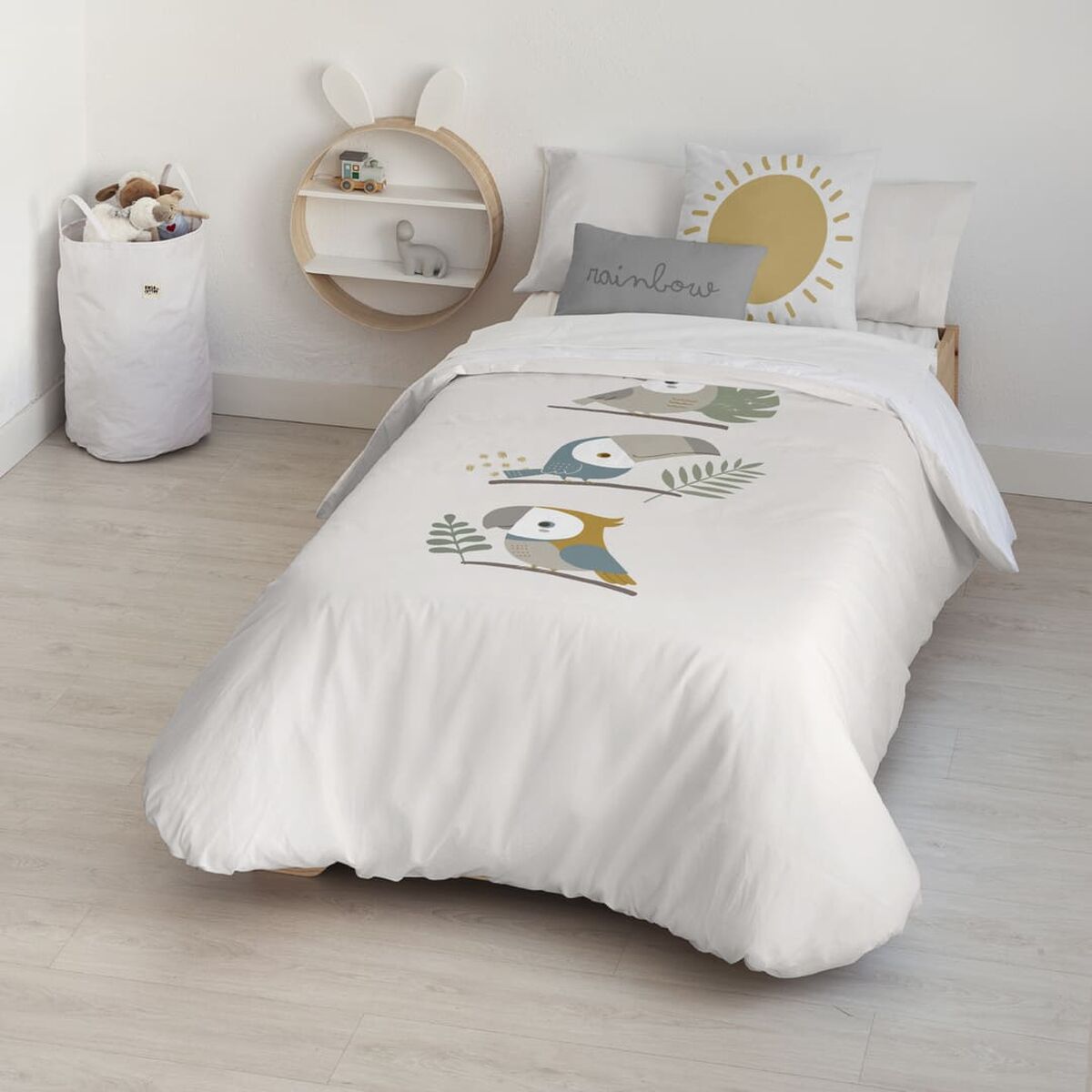 Påslakan Kids&Cotton Esko Vit 175 Trådar 180 x 220 cm - 2