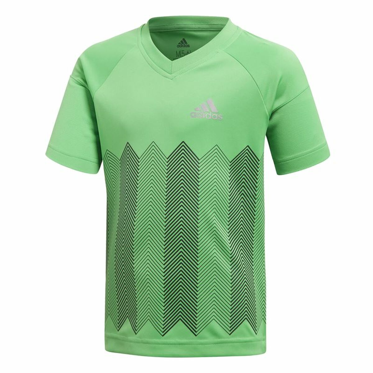 Kortärmad fotbollströja, Barn Adidas Ljusgrön