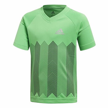 Kortärmad fotbollströja, Barn Adidas Ljusgrön