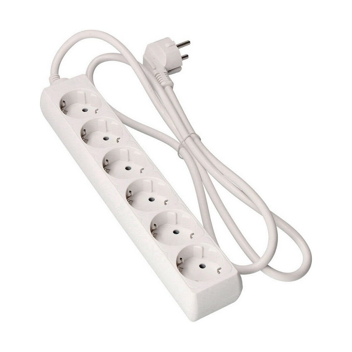 Ellist 6 Tomas-uttag utan brytare EDM 41006 Schuko (1,5 m) - 3