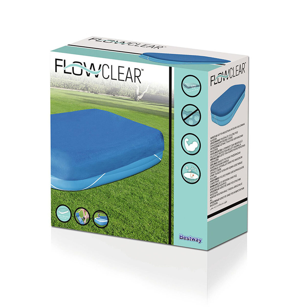 Bestway Omslag Uppblåsbar Pool 340x230 cm Trädgård 58108 - 4