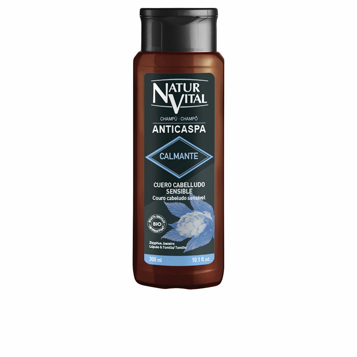 Anti-mjäll schampo Naturvital Champu Anticaspa Calmante 300 ml Lugnande