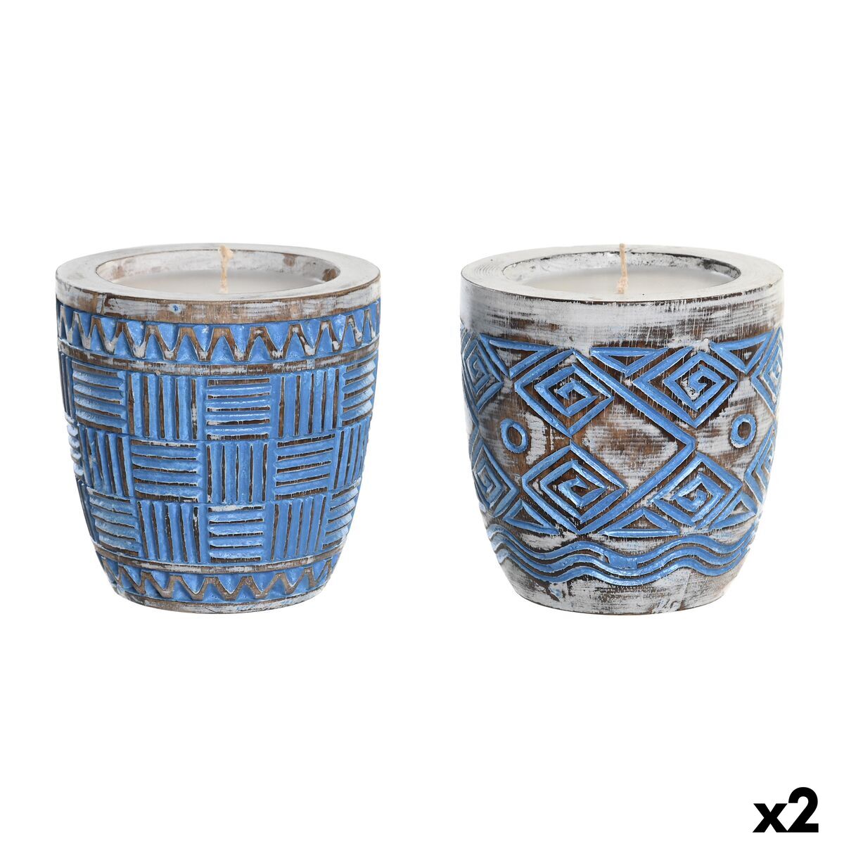 Ljus DKD Home Decor Medelhavs (2 antal) - 5