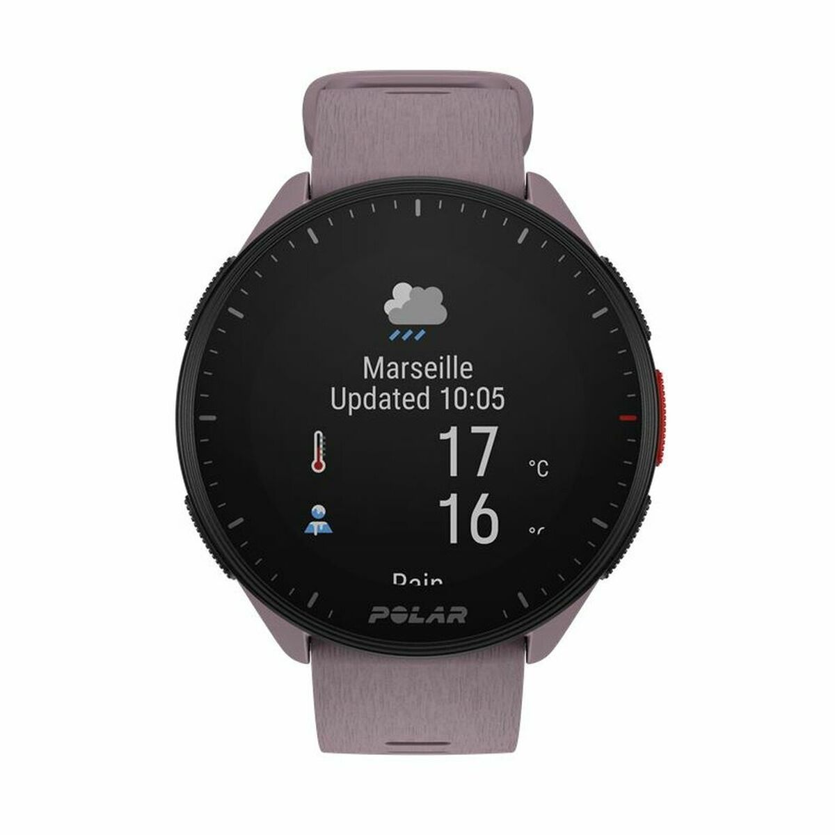 Smartwatch med stegräknare Running Polar Purpur 1,2" - 2