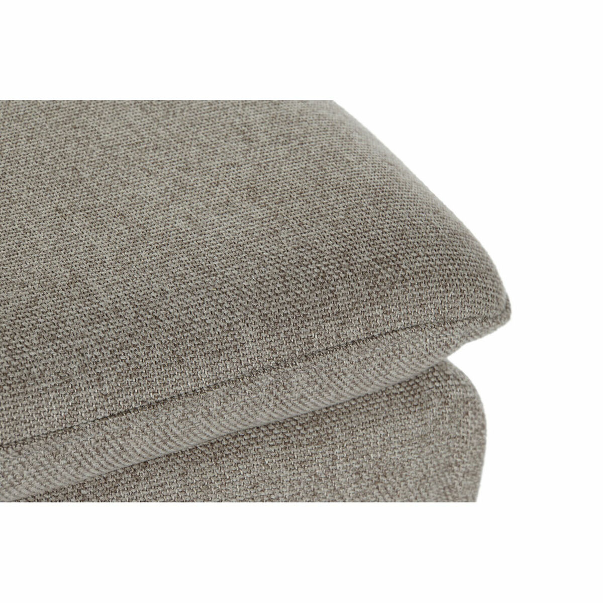 Fotpall DKD Home Decor Brun Svart Polyester Järn (60 x 40 x 42 cm) - 3