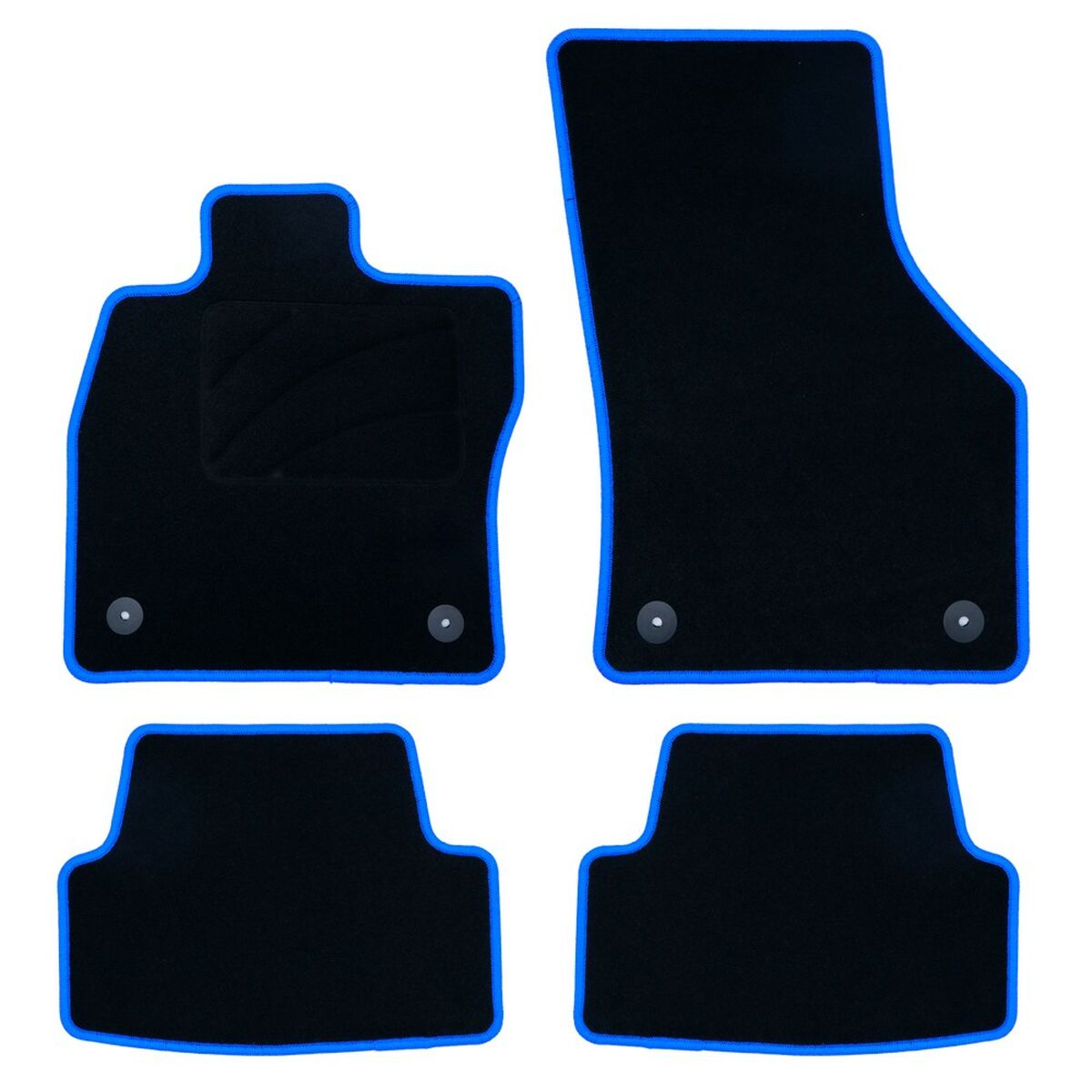Set med bilgolvmattor OCC Motorsport OCCVW0022BL VOLKSWAGEN GOLF VII Blå 5 Delar - 2