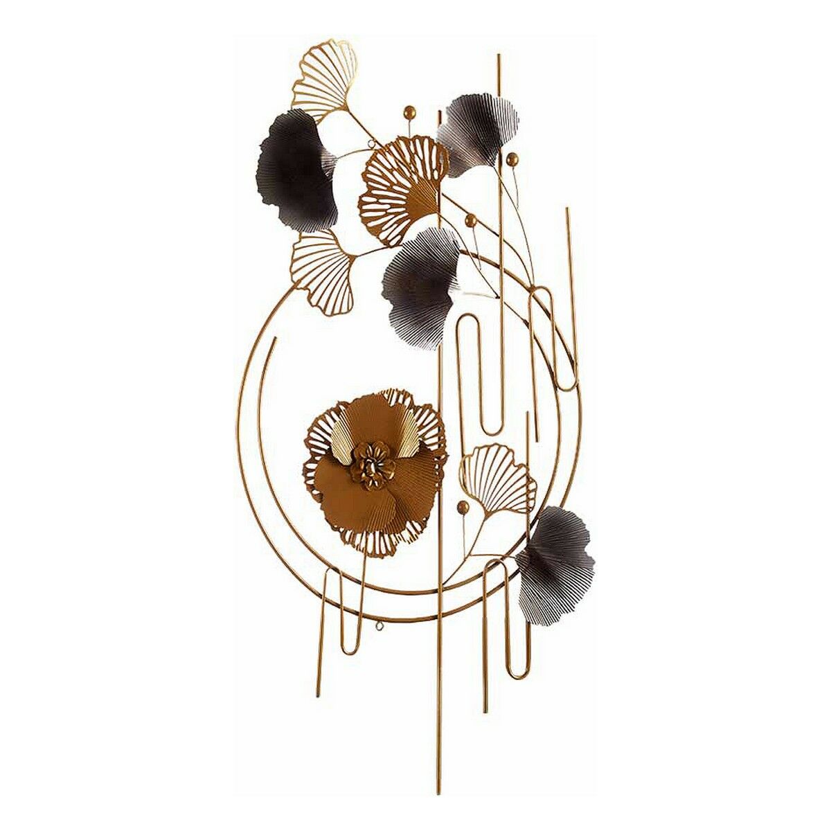 Hängdekoration Gift Decor Blå Koppar Gyllene Metall Virágok Abstrakt 63 x 121 x 9,5 cm För vägg - 4