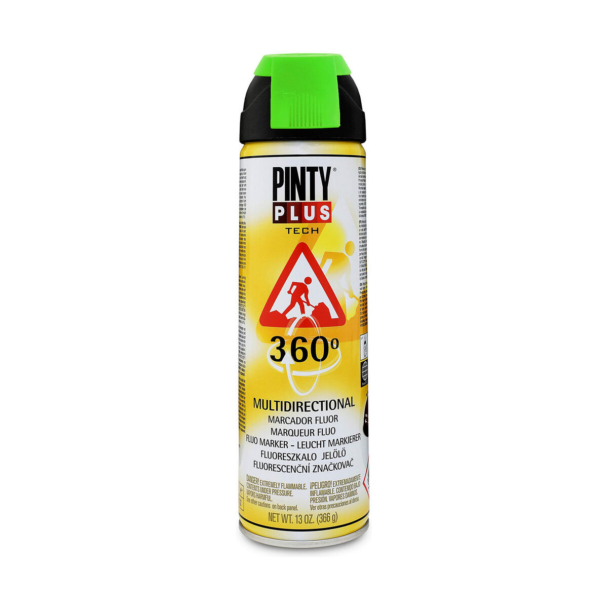 Sprejfärg Pintyplus Tech T136 360º Grön 500 ml - 3