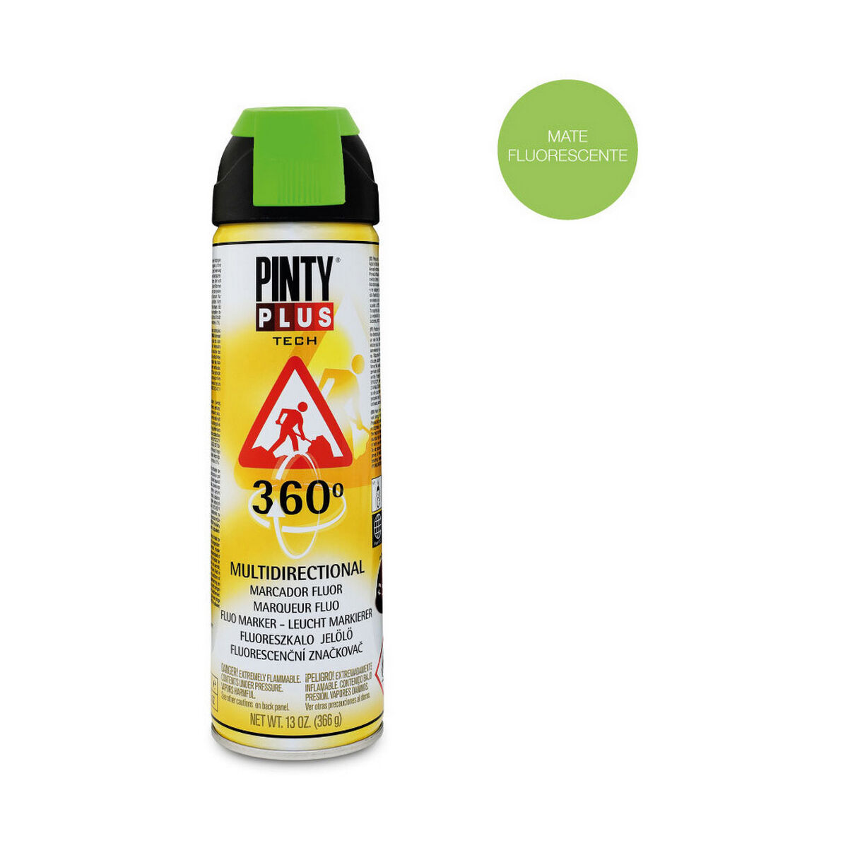 Sprejfärg Pintyplus Tech T136 360º Grön 500 ml - 4