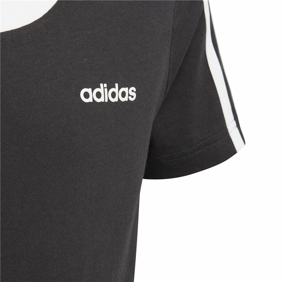 Barn T-shirt med kortärm Adidas  YG BF Tee  Svart - 8