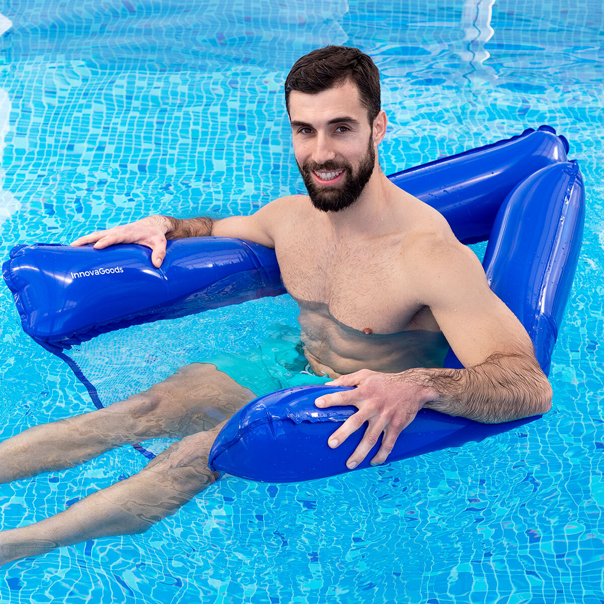 Dubbel flytande vattenhängmatta för pool Twolok InnovaGoods - 8