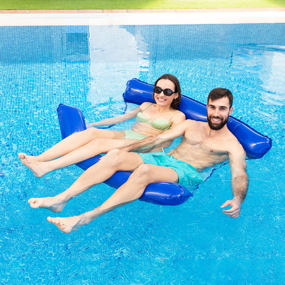 Dubbel flytande vattenhängmatta för pool Twolok InnovaGoods - 16