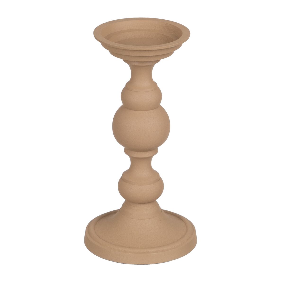 Ljusstakar 15 x 15 x 28 cm Beige Aluminium