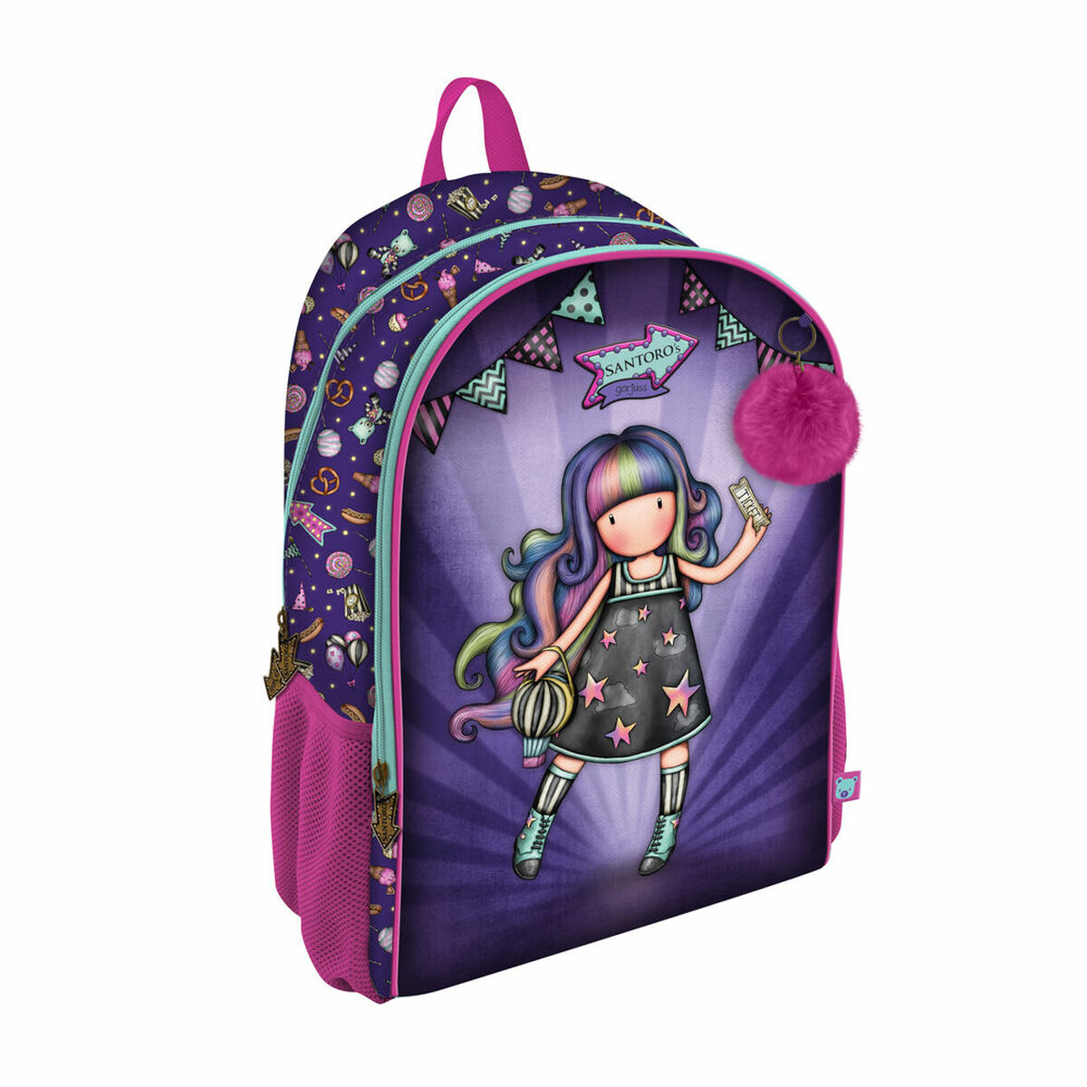 Skolryggsäck Gorjuss Up and away Purpur 31.5 x 44 x 22.5 cm - 3