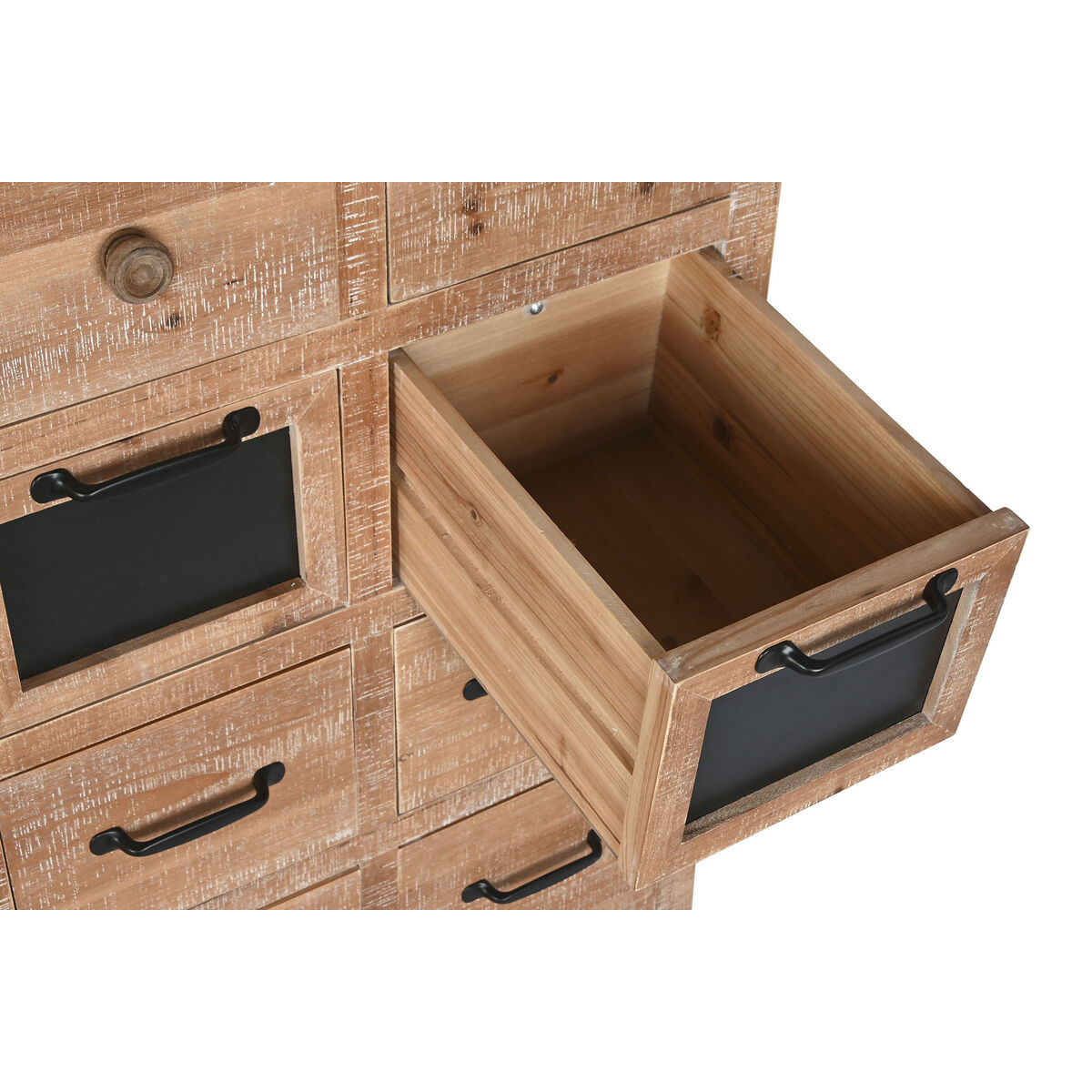 Byrå Home ESPRIT Svart Naturell Metall Gran Cottage 110 x 40 x 92,5 cm - 8