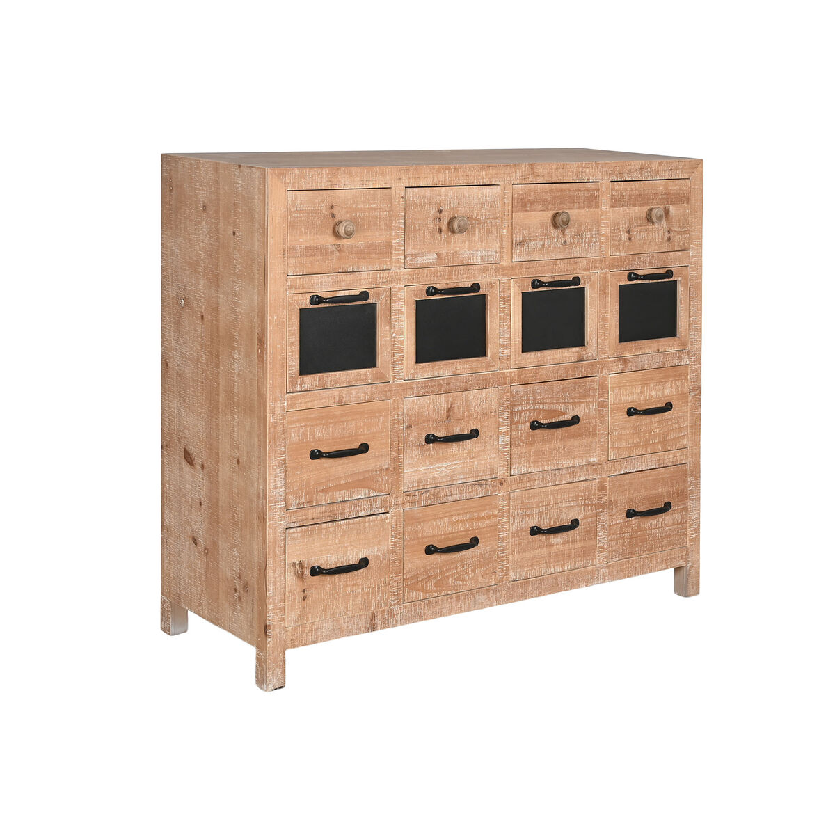 Byrå Home ESPRIT Svart Naturell Metall Gran Cottage 110 x 40 x 92,5 cm - 3