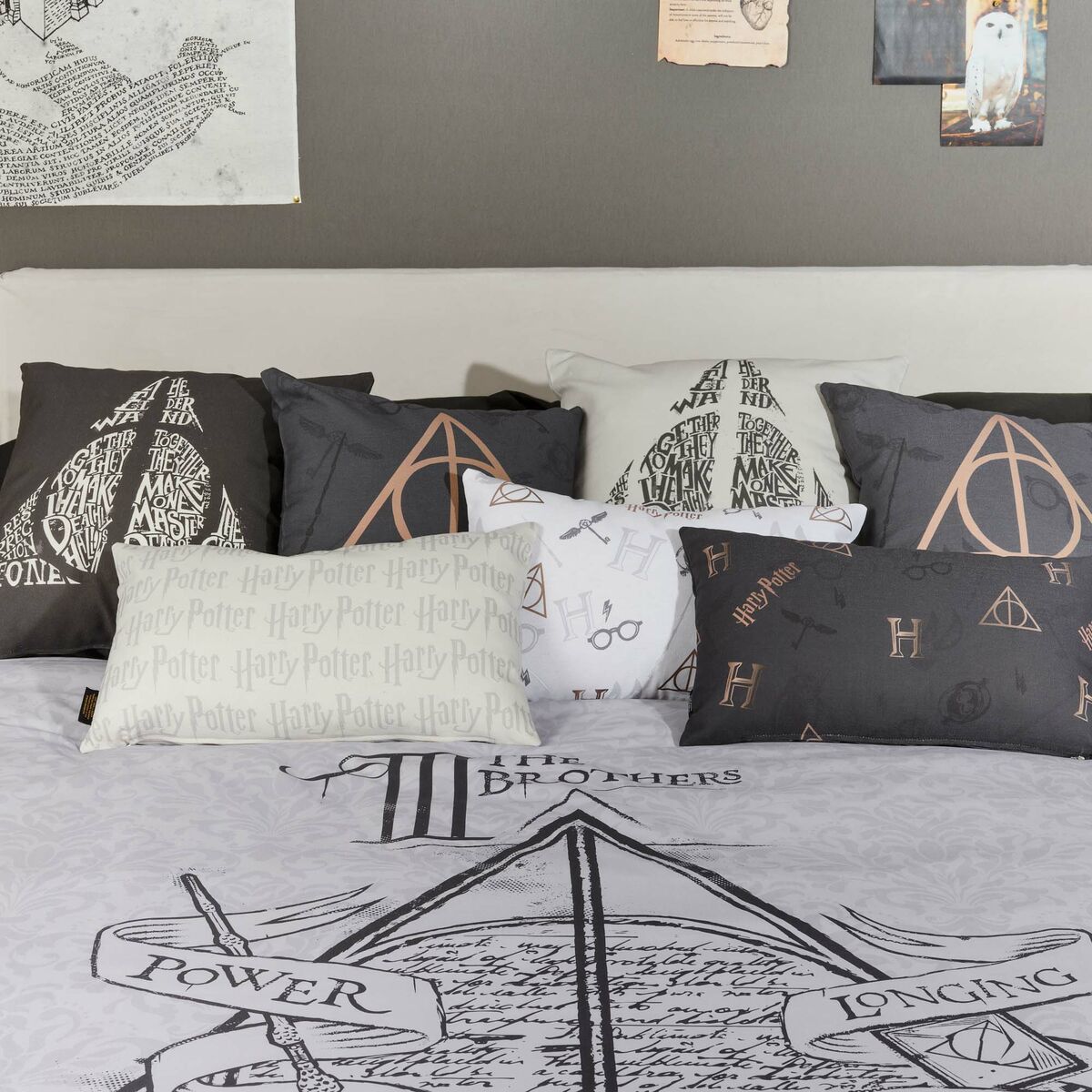Påslakan Harry Potter Deathly Hallows Legend Multicolour 175 Trådar 220 x 220 cm Säng 135/140 - 3