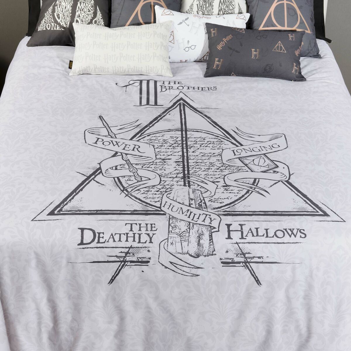 Påslakan Harry Potter Deathly Hallows Legend Multicolour 175 Trådar 220 x 220 cm Säng 135/140 - 2