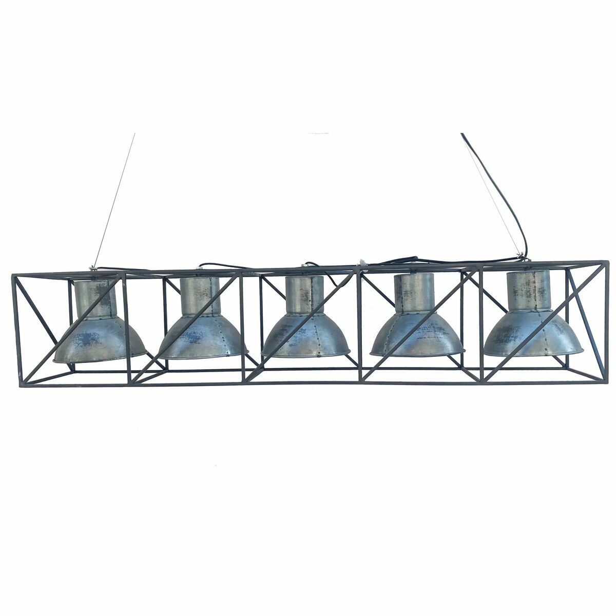 Taklampa DKD Home Decor Multipla positioner 115 x 24 x 24 cm Svart Grå Metall 50 W - 2