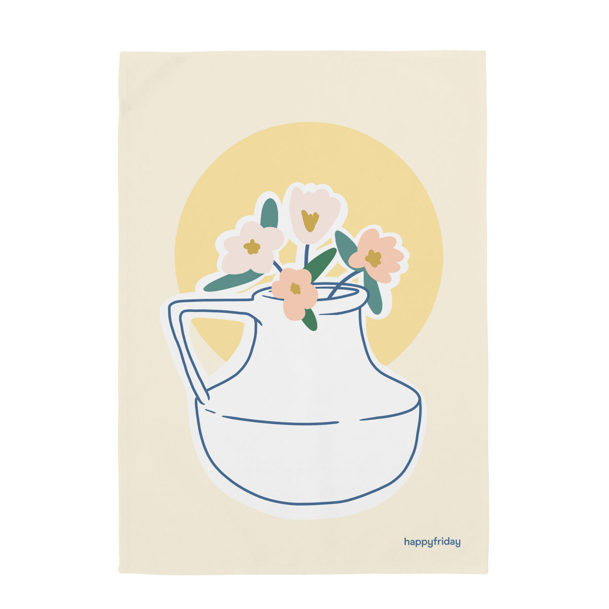 Kökstextil HappyFriday Aware Flower Power Multicolour 70 x 50 cm (2 antal) - 2