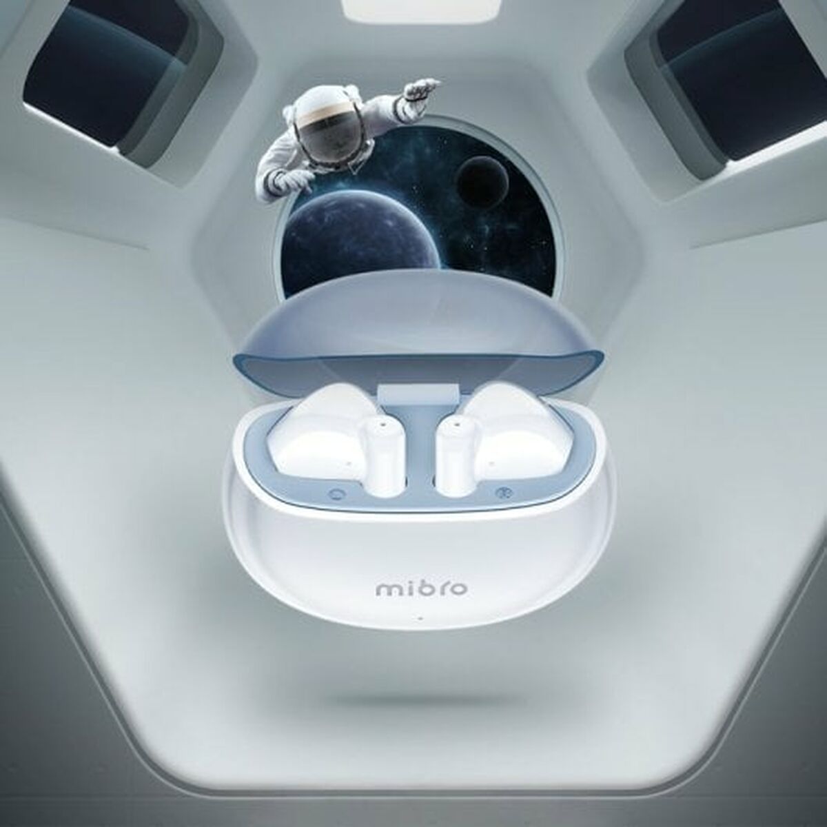 Hörlurar med Mikrofon Mibro Earbuds 2 Vit - 2