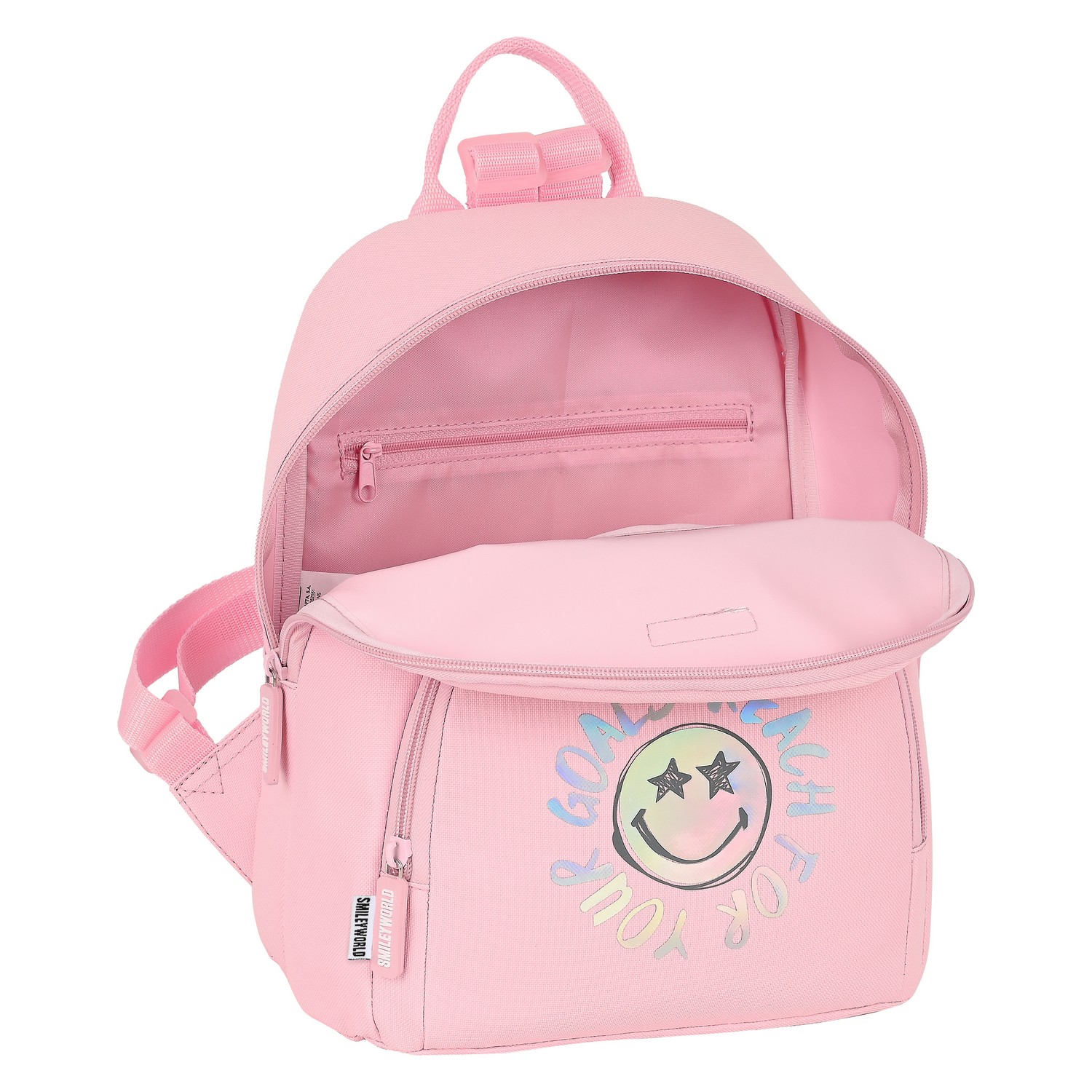 Ryggsäck Casual Smiley Iris Rosa (25 x 30 x 13 cm) - 5