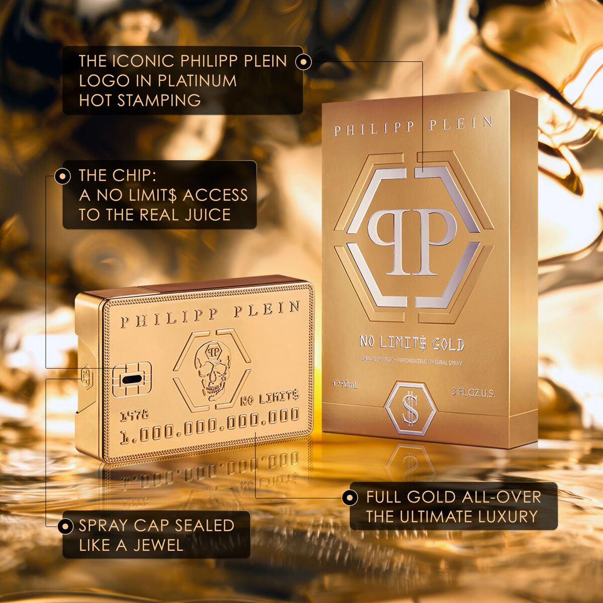 Parfym Damer PHILIPP PLEIN NO LIMITS EDP 90 ml - 2