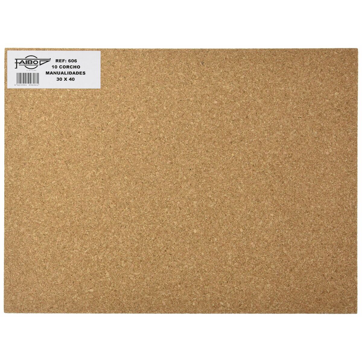 Pysselmaterial Faibo Kork 30 x 40 cm (10 Delar)