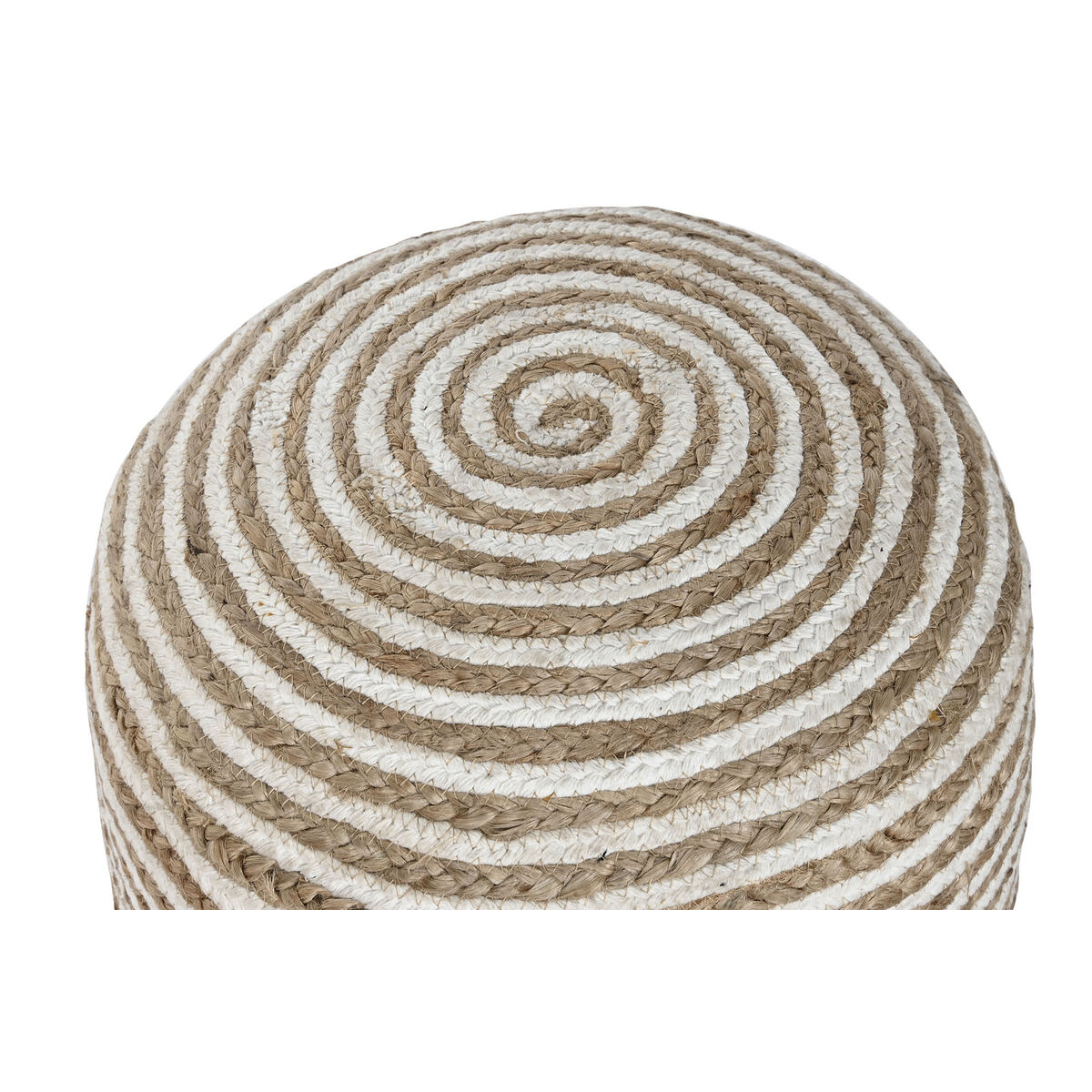 Fotpall Home ESPRIT Jute Eukalyptus trä 40 x 40 x 45 cm - 2