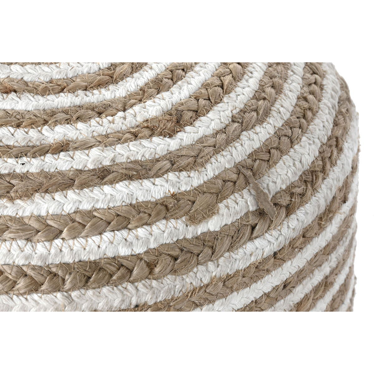 Fotpall Home ESPRIT Jute Eukalyptus trä 40 x 40 x 45 cm - 3