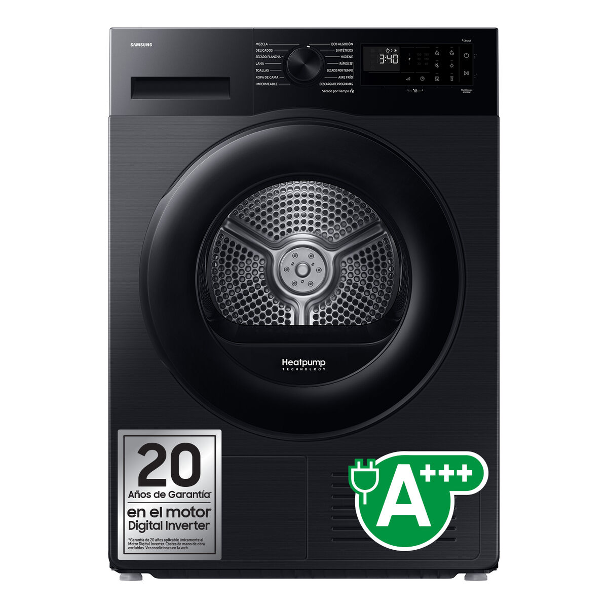 Värmepumpstumlare Samsung DV90DG52A0ABEC 9 kg