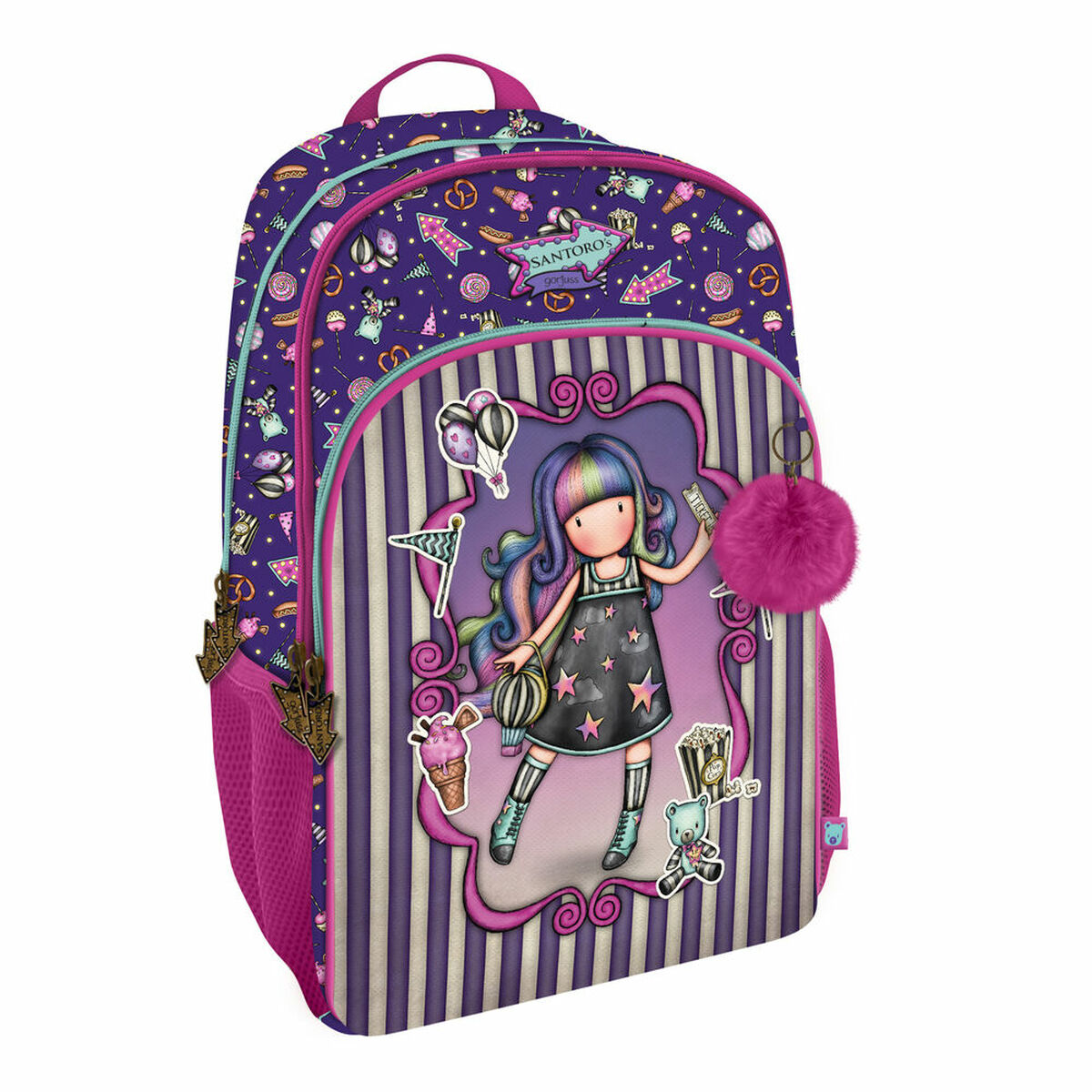 Skolryggsäck Gorjuss Up and away Purpur 29 x 45 x 17 cm - 2