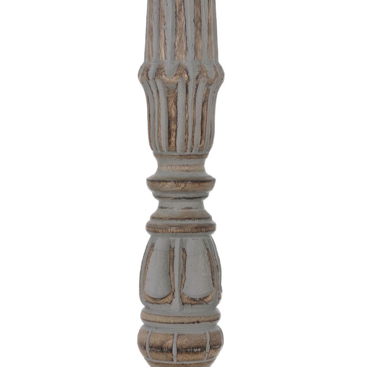 Kandelaber Vit Naturell Järn Mangoträ 19 x 19 x 68,5 cm - 3