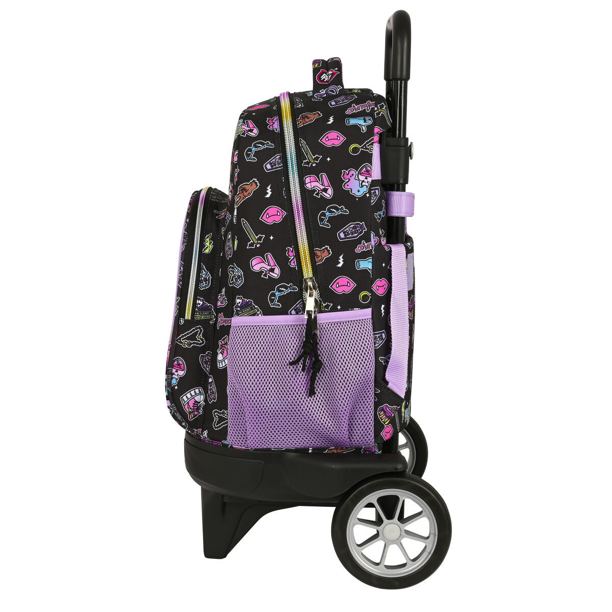 Skolväska med hjul Monster High Creep Svart 33 X 45 X 22 cm - 2