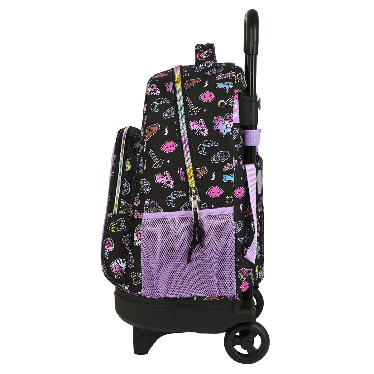 Skolväska med hjul Monster High Creep Svart 33 X 45 X 22 cm - 3