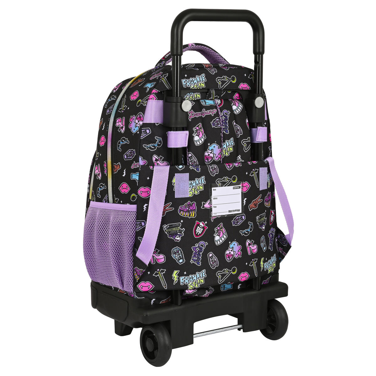 Skolväska med hjul Monster High Creep Svart 33 X 45 X 22 cm - 2