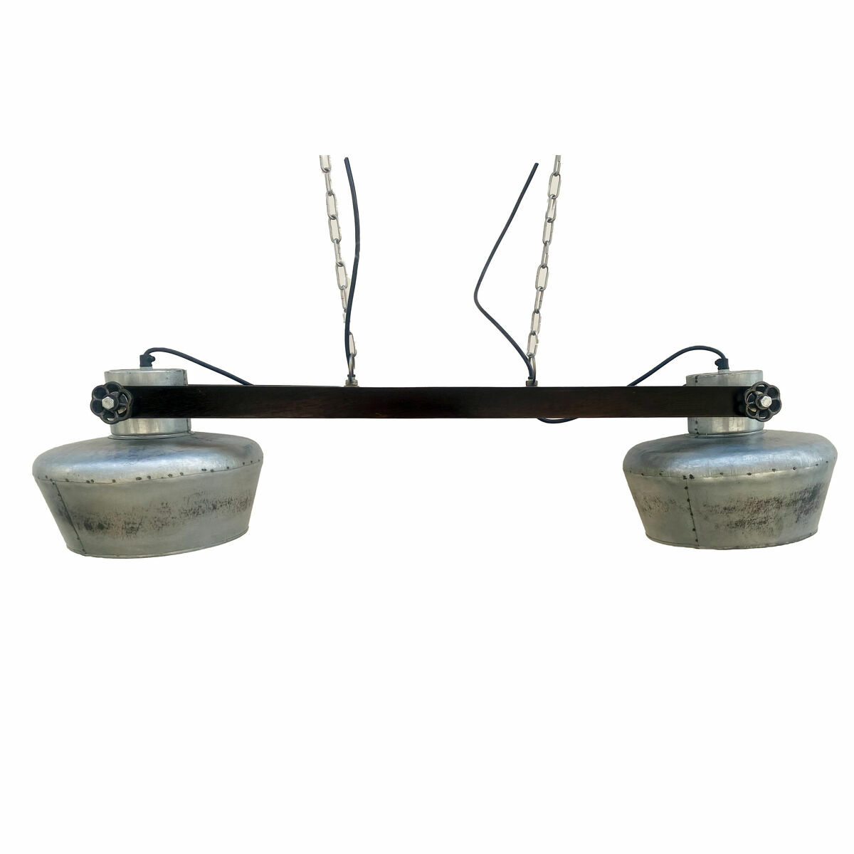 Taklampa DKD Home Decor Järn Mangoträ 50 W (104 x 25 x 28 cm) - 3