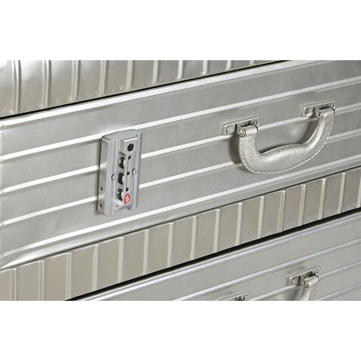 Byrå Home ESPRIT Silvrig Metall Trä MDF Vintage 80 x 39 x 82 cm - 7