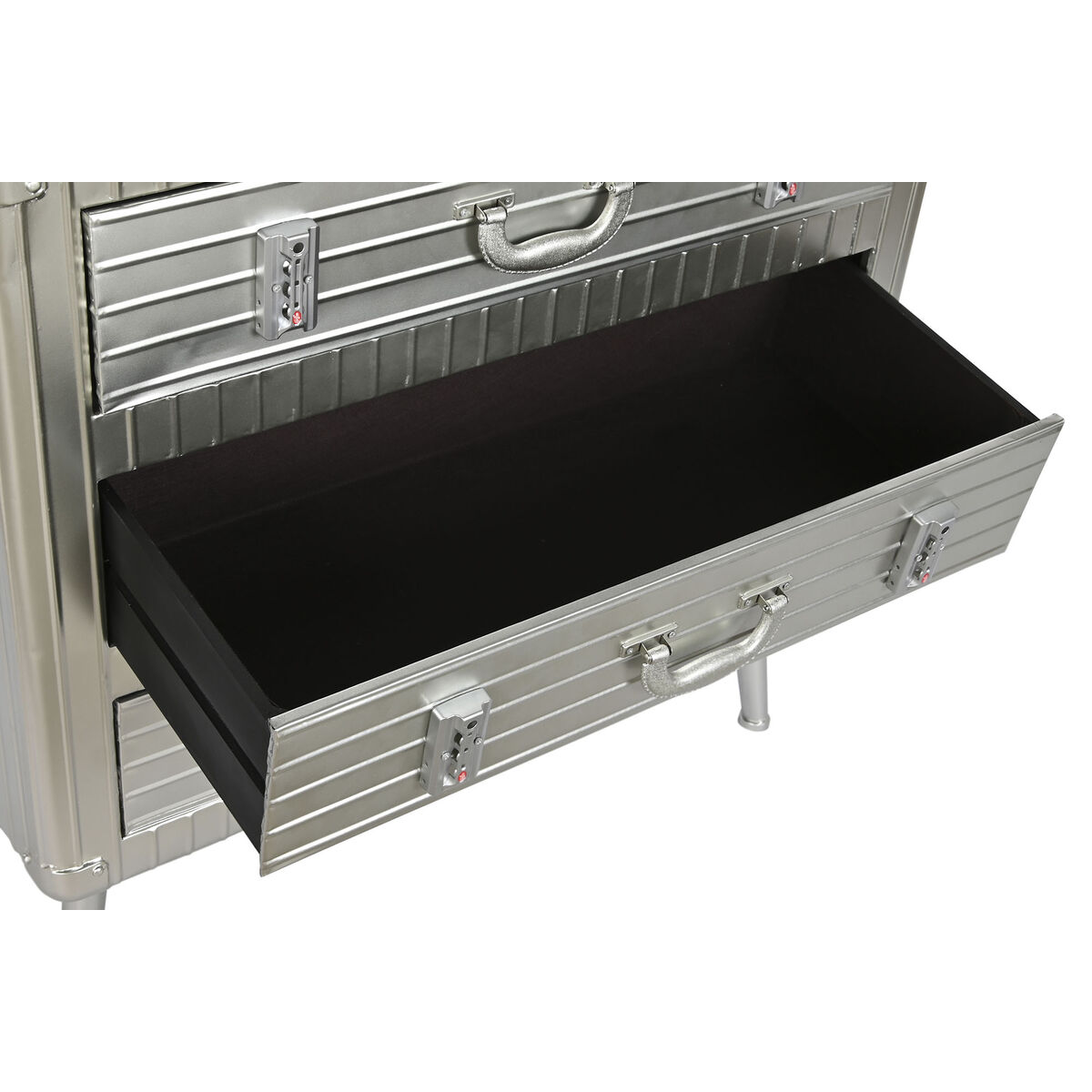 Byrå Home ESPRIT Silvrig Metall Trä MDF Vintage 80 x 39 x 82 cm - 6