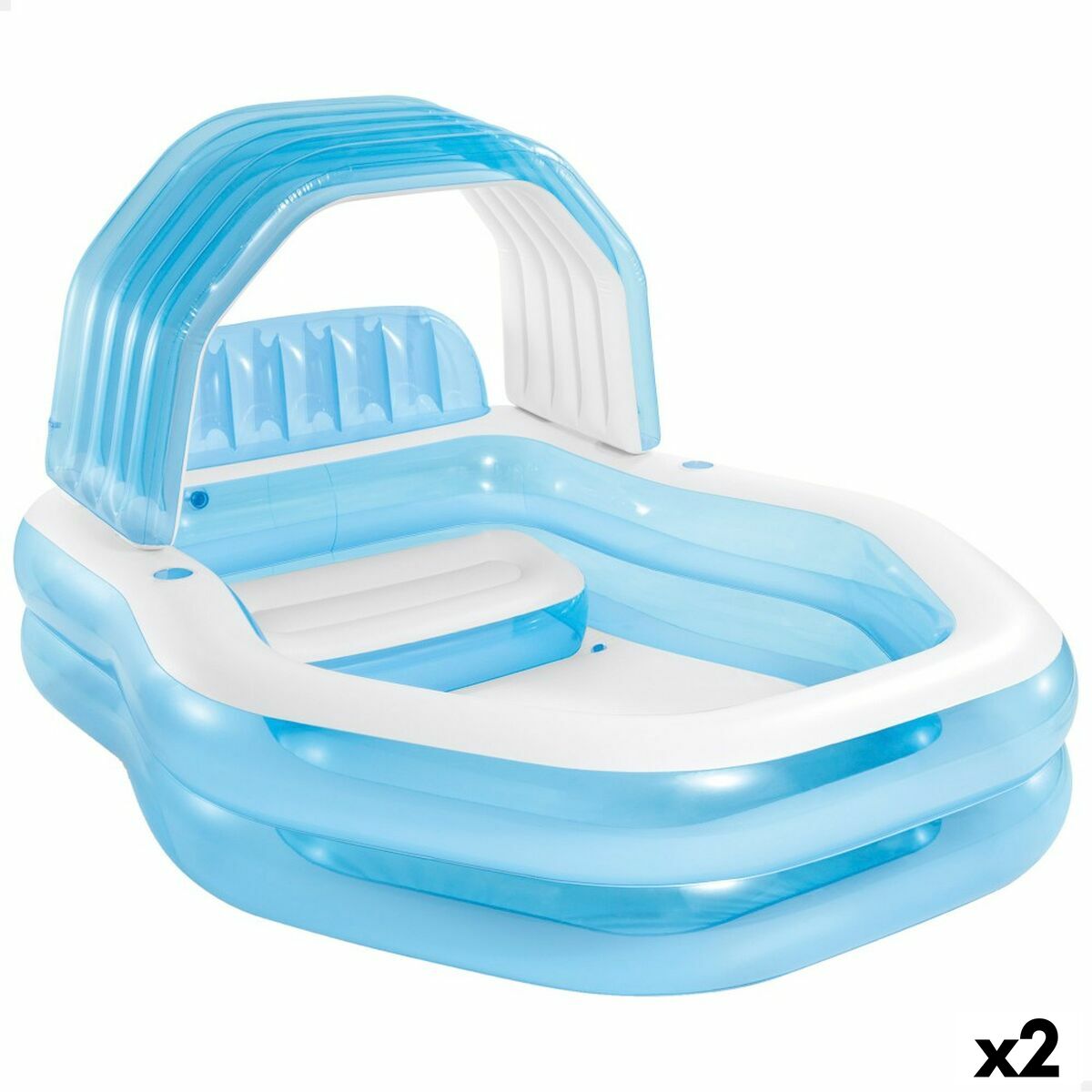 Upplåsbar bassäng Intex Blå 530 l 229 x 135 x 191 cm (2 antal) - 7