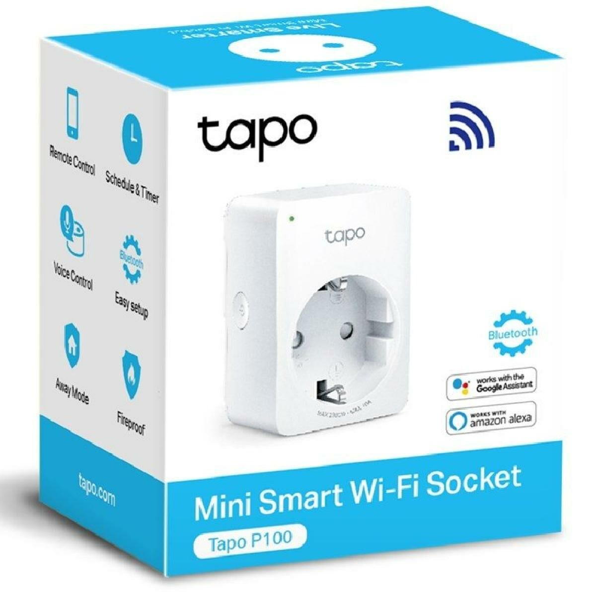 Smartkontakt OR: Intelligent Kontakt TP-Link Tapo P100 Wi-Fi 220-240 V 10 A - 8