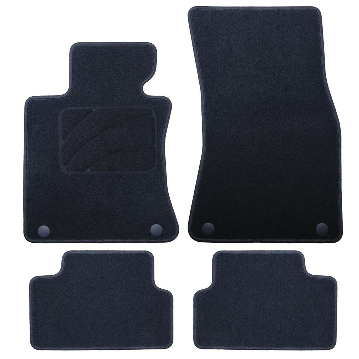 Set med bilgolvmattor OCC Motorsport OCCBW0014 Bmw E64 Serie 6 Cabrio 5 Delar